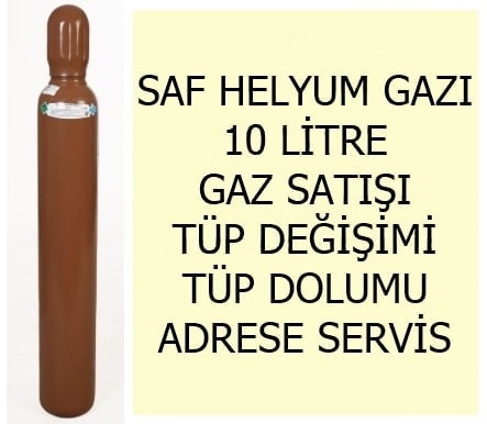 10 litre Saf Helyum gaz� t�p�