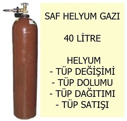 40 litre Saf Helyum gaz� t�p�