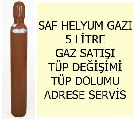 5 litre Saf Helyum gaz� t�p�