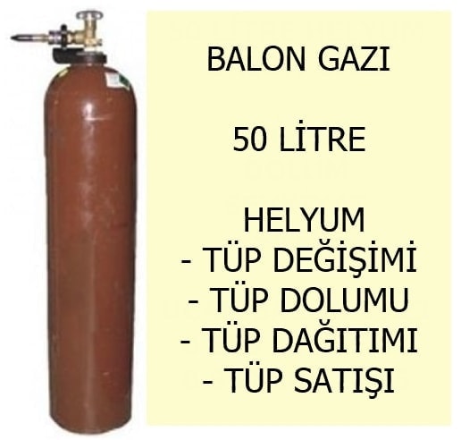 50 litre Helyum u�an balon gaz�